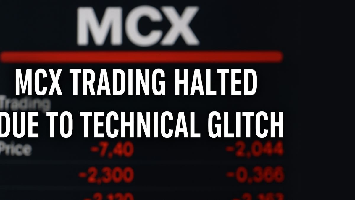 MCX Trading Halted on July 23 Due to Technical Glitch What Happened